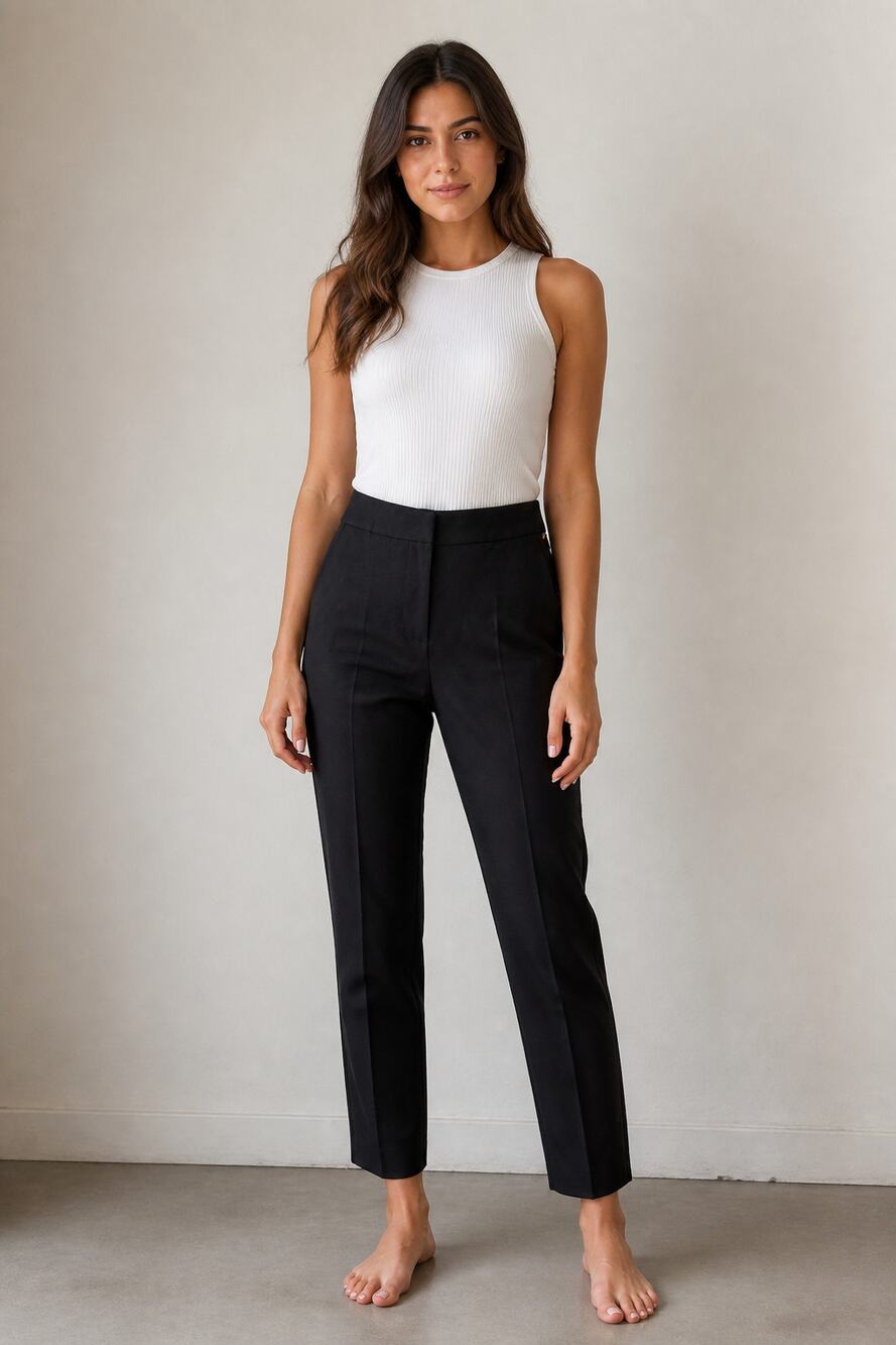 Zara Women's Black Slim Tapered Ankle Dress Pants Size S
